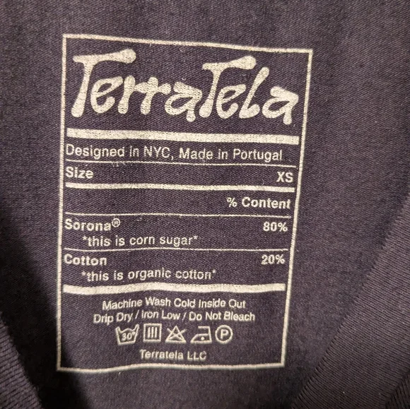 TerraTela Short Sleeve Tee Casual Cotton Blend - Picture 3 of 6
